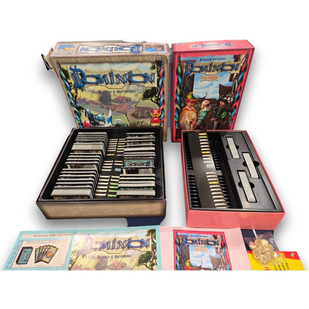 Dominion Core Board Card Game + Guilds Expansion Pack Rio Grande Games